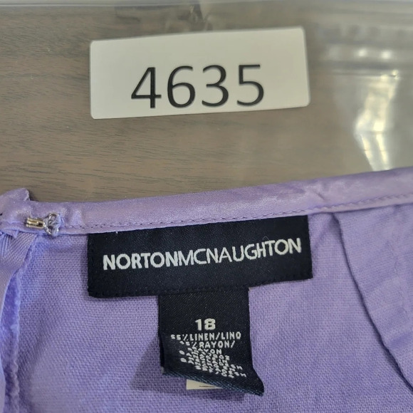 Norton Mcnaughton Light Purple Linen Blend Skirt size 18 - Picture 12 of 12